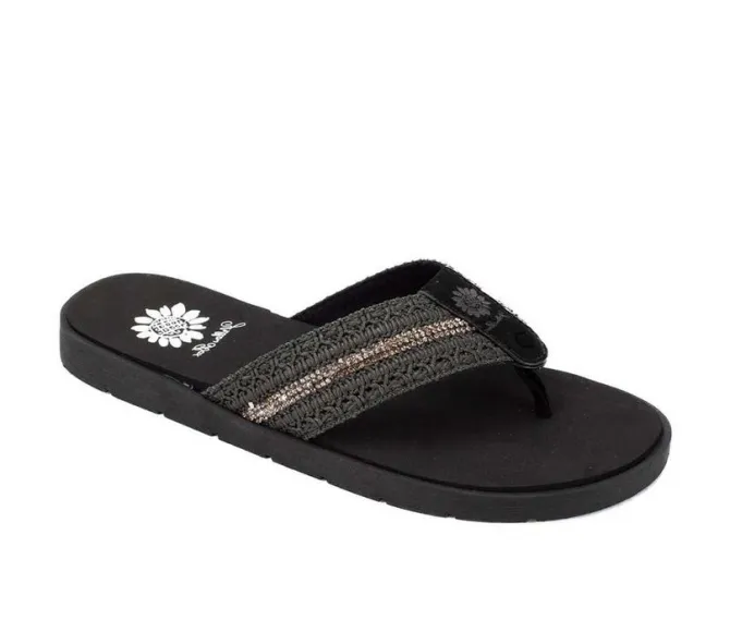 Women's Yellow Box Fania Flip-Flops