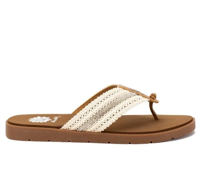 Women's Yellow Box Fania Flip-Flops