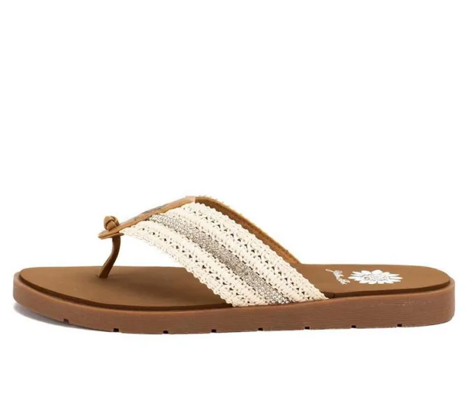 Women's Yellow Box Fania Flip-Flops