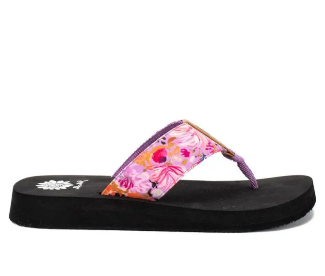 Women's Yellow Box Fanya Flip-Flops