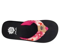 Women's Yellow Box Fedonia Flip Flops