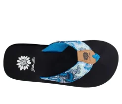 Women's Yellow Box Fedonia Flip Flops