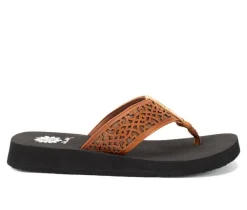 Women's Yellow Box Ficus Flip-Flops