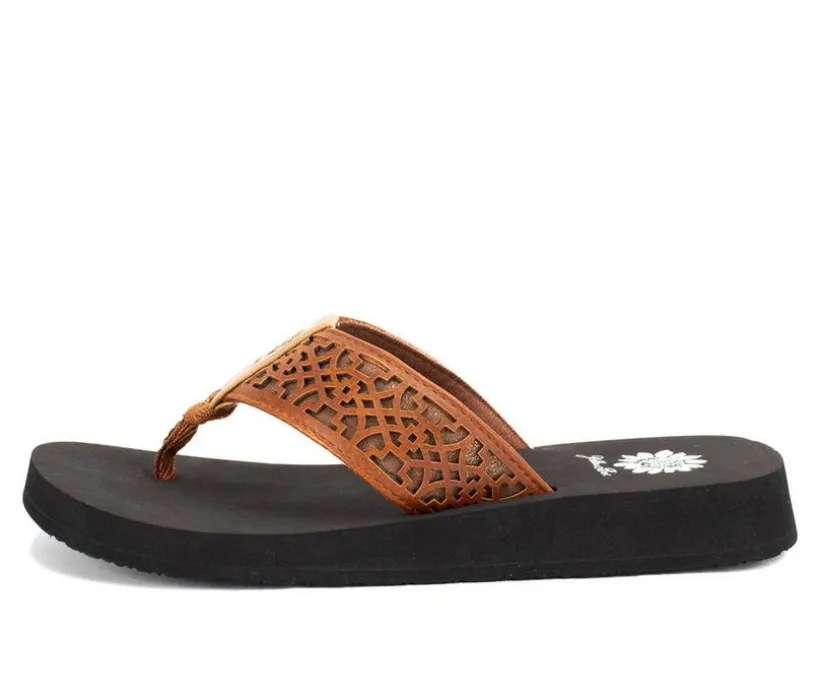 Women's Yellow Box Ficus Flip-Flops
