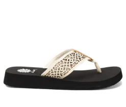Women's Yellow Box Ficus Flip-Flops
