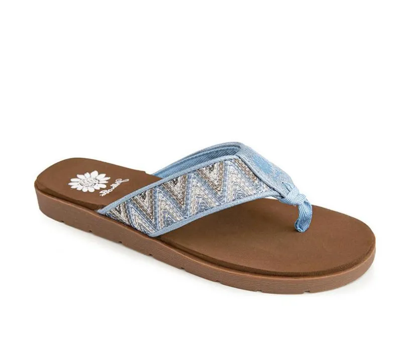Women's Yellow Box Fidda Flip-Flops