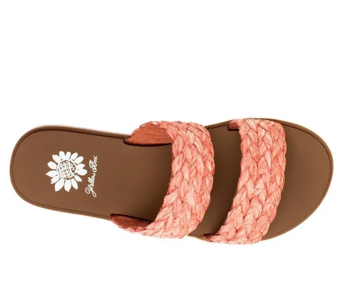 Women's Yellow Box Filbert Sandals
