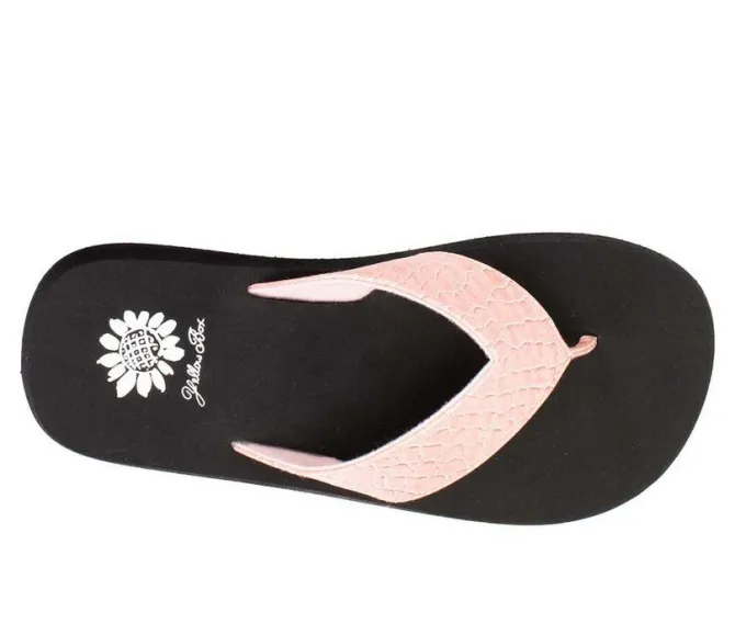 Women's Yellow Box Fina Flip-Flops