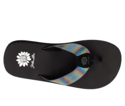 Women's Yellow Box Flamber Flip-Flops