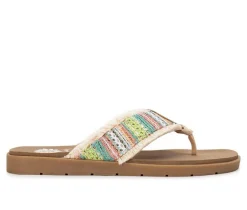 Women's Yellow Box Flappy Flip-Flops
