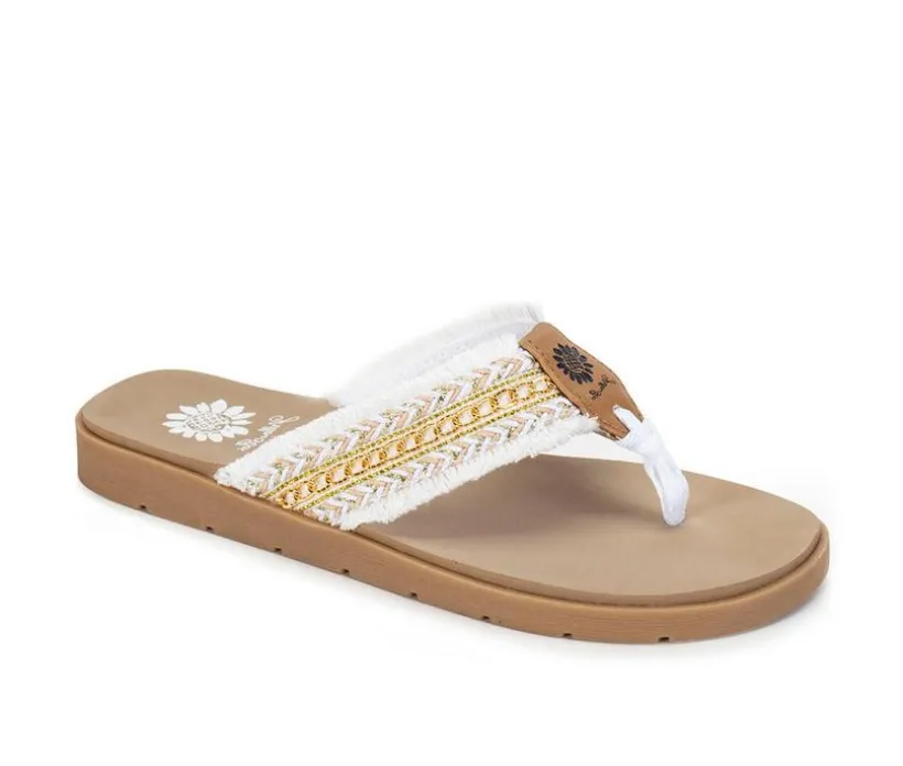 Women's Yellow Box Flavian Flip-Flops
