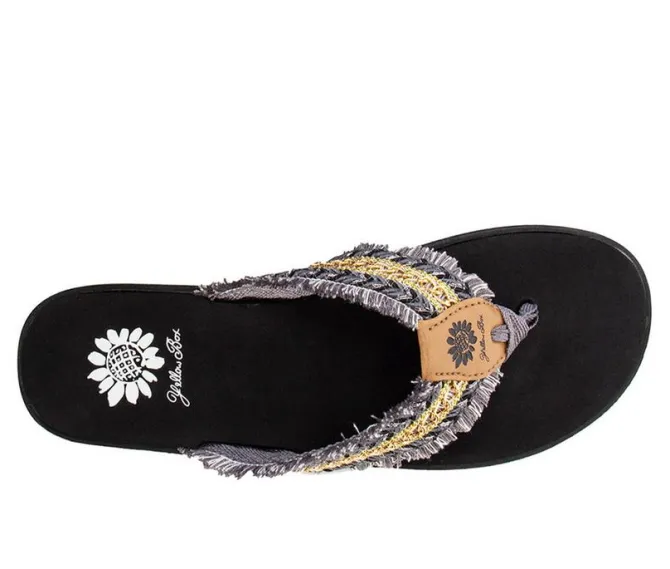 Women's Yellow Box Flavian Flip-Flops
