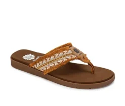 Women's Yellow Box Flavian Flip-Flops