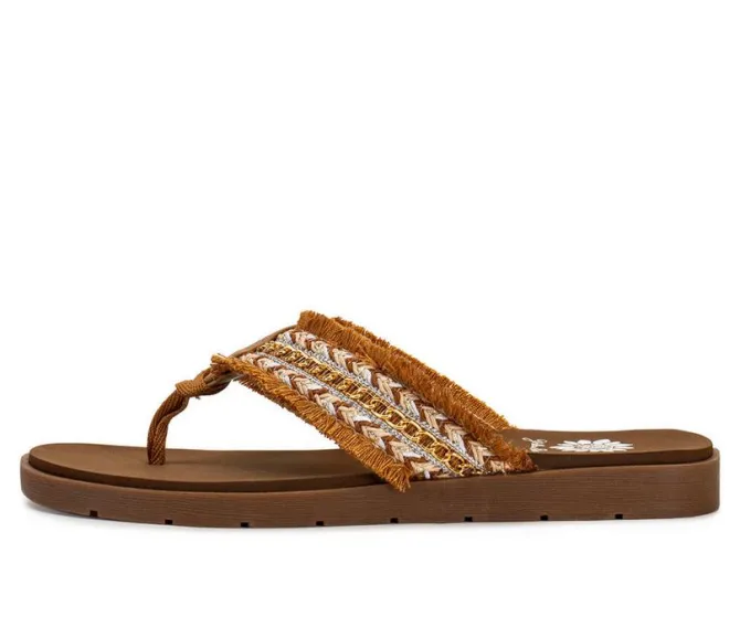 Women's Yellow Box Flavian Flip-Flops
