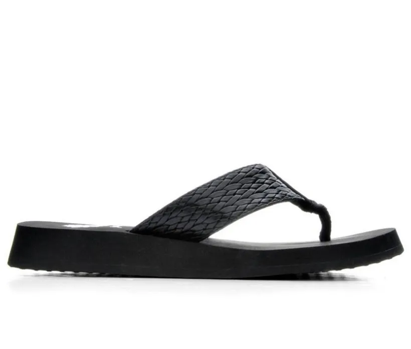 Women's Yellow Box Flax Flip-Flops