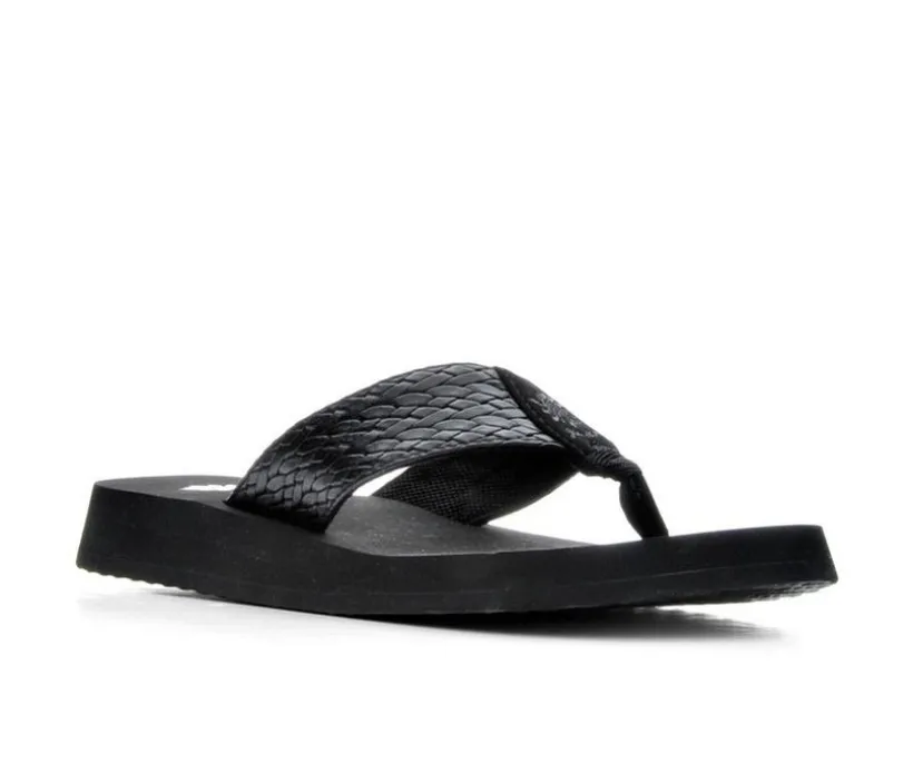 Women's Yellow Box Flax Flip-Flops