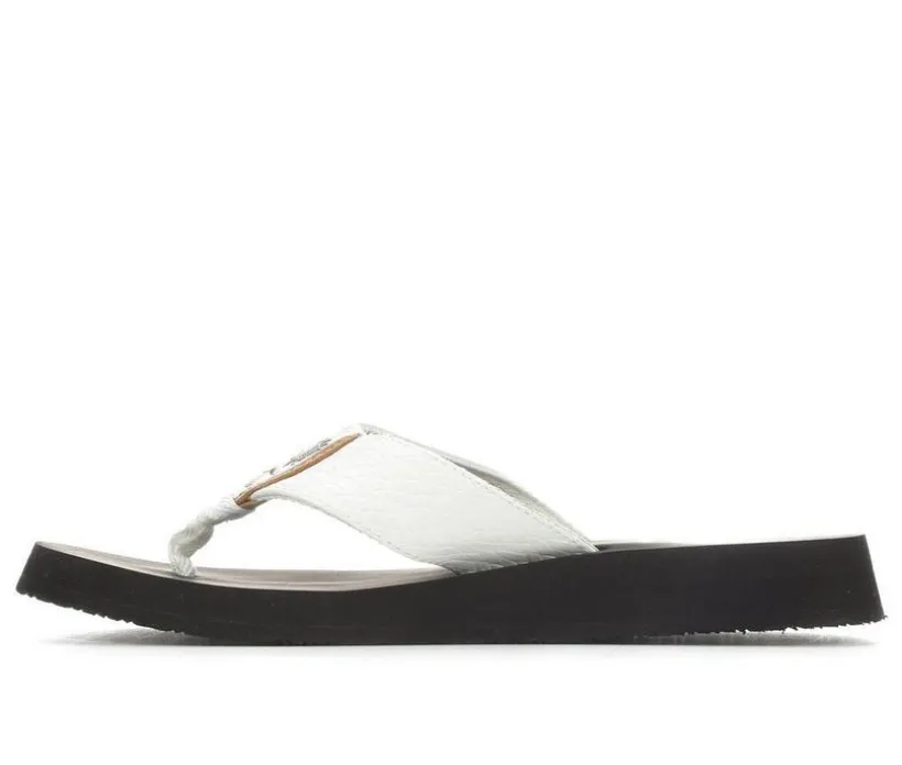 Women's Yellow Box Flax Flip-Flops