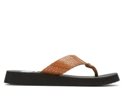 Women's Yellow Box Flax Flip-Flops