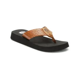 Women's Yellow Box Flax Flip-Flops