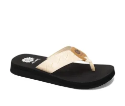 Women's Yellow Box Flop Hop Flip-Flops