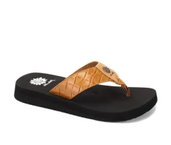 Women's Yellow Box Flop Hop Flip-Flops