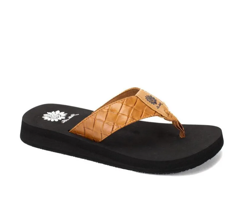 Women's Yellow Box Flop Hop Flip-Flops