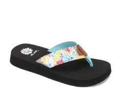 Women's Yellow Box Flounder Flip-Flops