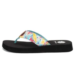Women's Yellow Box Flounder Flip-Flops