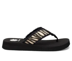 Women's Yellow Box Focus Flip-Flops