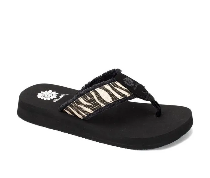 Women's Yellow Box Focus Flip-Flops