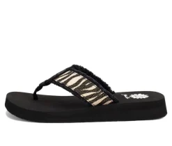 Women's Yellow Box Focus Flip-Flops