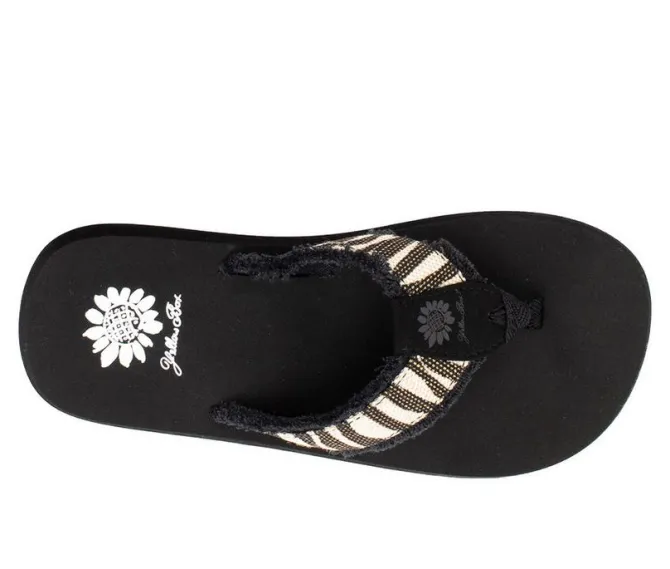 Women's Yellow Box Focus Flip-Flops