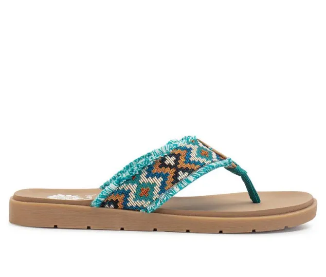 Women's Yellow Box Fonatana Flip-Flops