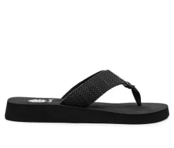 Women's Yellow Box Frayz Flip-Flops