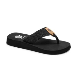 Women's Yellow Box Frayz Flip-Flops