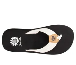 Women's Yellow Box Frayz Flip-Flops