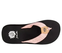 Women's Yellow Box Frayz Flip-Flops