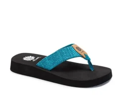 Women's Yellow Box Frayz Flip-Flops