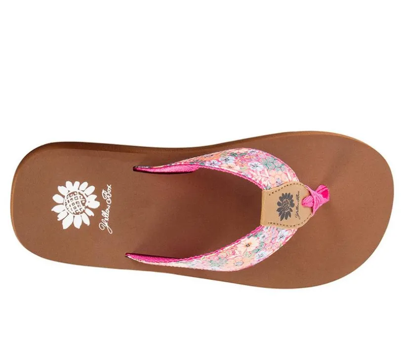 Women's Yellow Box Freo Flip-Flops