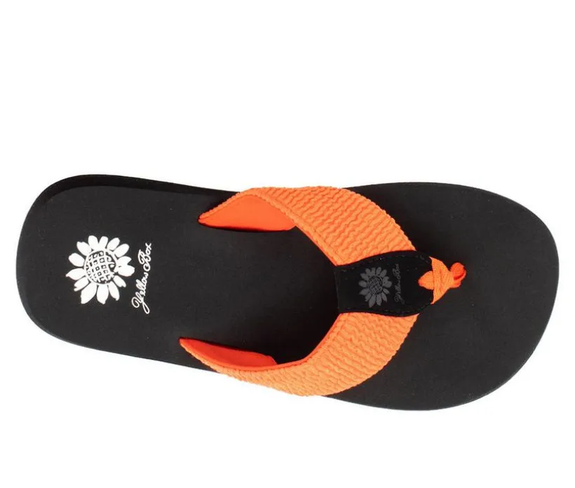 Women's Yellow Box Frizzle Flip-Flops