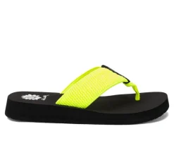 Women's Yellow Box Frizzle Flip-Flops