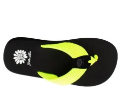 Women's Yellow Box Frizzle Flip-Flops