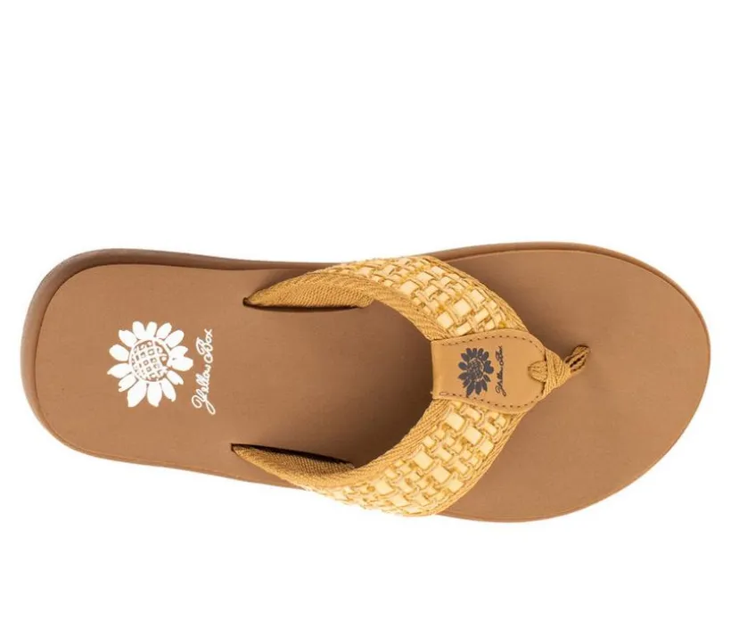 Women's Yellow Box Gracia Flip-Flops
