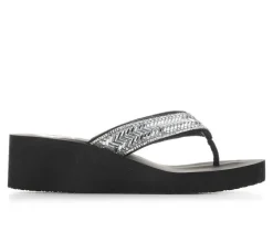 Women's Yellow Box Hestia Wedge Flip-Flops