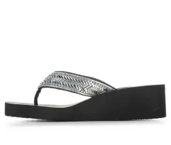 Women's Yellow Box Hestia Wedge Flip-Flops