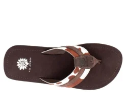 Women's Yellow Box Jafna Flip-Flops