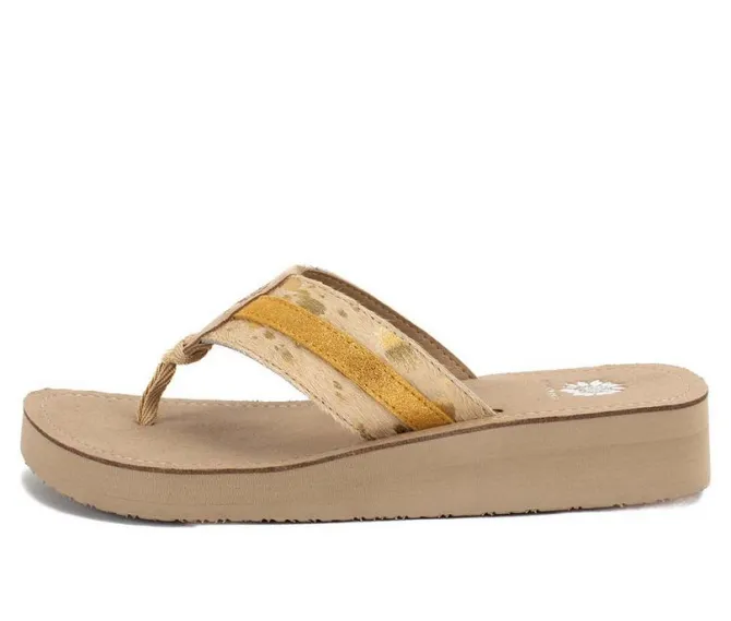 Women's Yellow Box Jafna Flip-Flops
