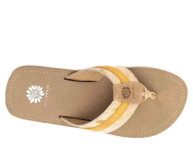Women's Yellow Box Jafna Flip-Flops