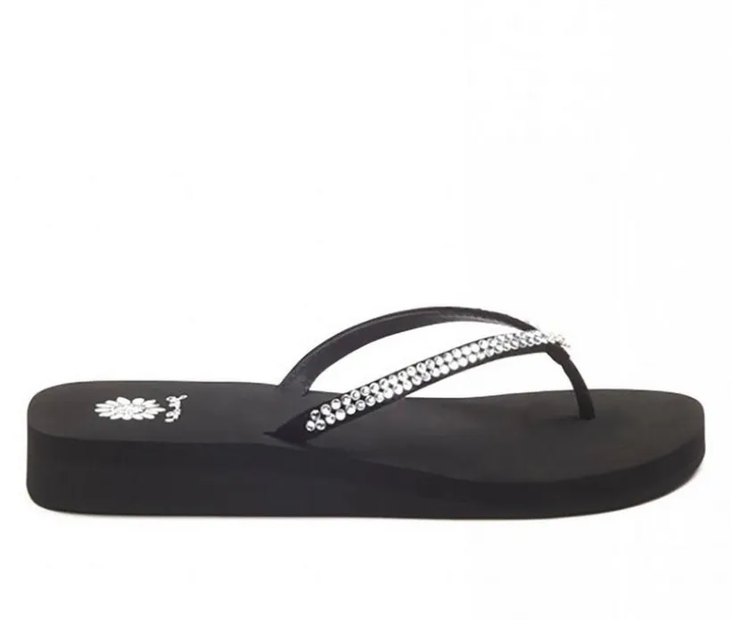 Women's Yellow Box Jello Flip-Flops