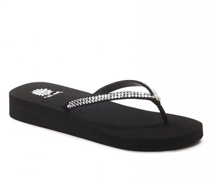 Women's Yellow Box Jello Flip-Flops